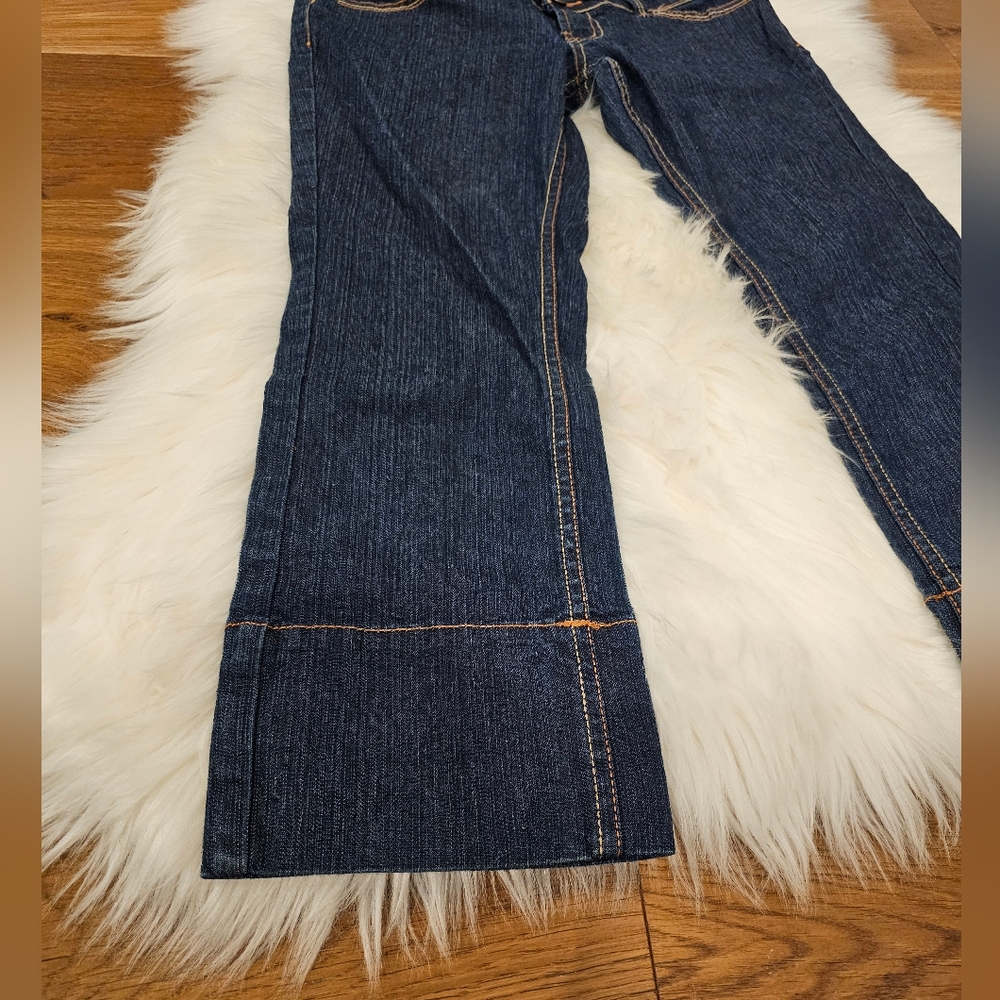 Vintage Paris Blues Cuffed Denim Capris - Picture 2 of 7